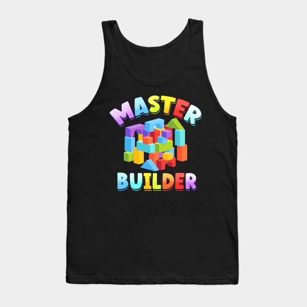 Master Builder Colorful Cubes Tank Top by TheDesignDepot